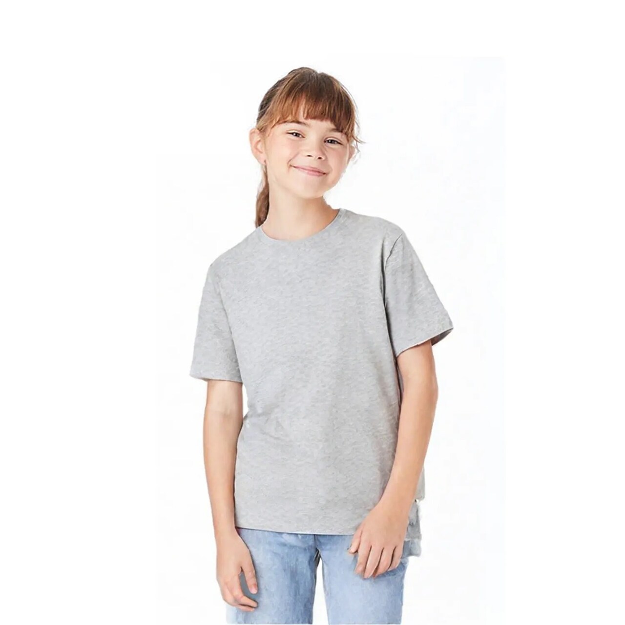 BELLA CANVAS Youth Heavyweight Short Sleeve Crewneck Tee 6 oz Relaxed Fit Cotton Kids T-Shirt